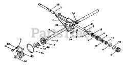 Lawn-Boy 55384 A (ST 1032) - Lawn-Boy 32" Snow Thrower (SN: J00000001 - J99999999) (1990) Gear Case Parts And Parts List 2
