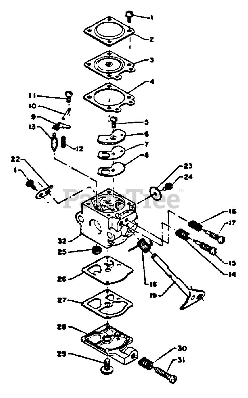 Echo Pb 200 Echo Handheld Blower Parts Sn 001001 099999 Carburetor Parts Lookup With Diagrams Partstree