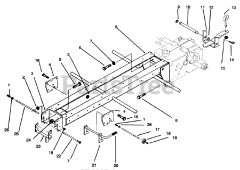 Toro 73420 (416-8) - Toro Garden Tractor (SN: 059000715 - 059999999) (1995) Frame  Hitches