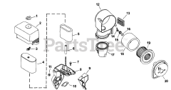 Kohler CS12-941520 - Kohler Command PRO Engine, Basic Version, 12hp, 8.95kW Air Intake/Filtration 10-7-1 (TP-2502-A)