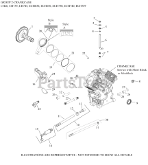 Kohler CH745-0010 - Kohler Command PRO EFI Engine, Basic Version, 28hp, 20.9kW 02 CrankCase