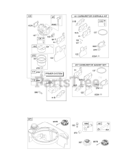 Briggs & Stratton 12Z602-0100-E1 - Briggs & Stratton Vertical Engine Carburetor, Fuel Supply