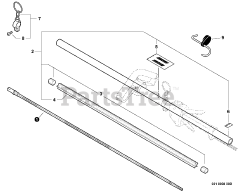 Echo PAS-230 - Echo PAS Series Powerhead (SN: S67711001224 - S67711001252) Main Pipe Assembly, Driveshaft