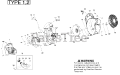 Weed Eater VS 2000 BV - Weed Eater Blower Housing Type 1,2