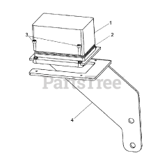 Briggs & Stratton 076143-00 - Briggs & Stratton 35kW Liquid Cooled Home Standby Generator Engine - 3.0L - Fuse Box &amp; Bracket (312593)