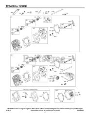 Briggs & Stratton 123437-0170-E1 - Briggs & Stratton Horizontal Engine Head Group