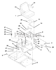 Ariens 915059 (2352) - Ariens Zoom 52" Zero-Turn Mower, 23hp Kohler (SN: 005000 - 009999)