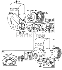 Briggs & Stratton 81101-9085-34 - Briggs & Stratton Horizontal Engine Blower Hsgs,Rewind Starters