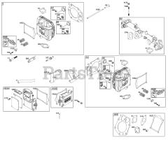 Briggs & Stratton 61E877-0113-J1 - Briggs & Stratton Vertical Engine Cylinder Head Group