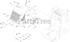 Toro 22328 HD (TX 1000) - Toro Dingo Wide Track Compact Utility Loader (SN: 414000000 - 999999999) Hood Assembly