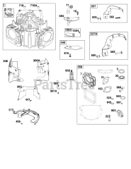 Briggs & Stratton 44N877-0015-B1 - Briggs & Stratton Vertical Engine Cylinder Group