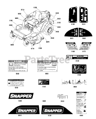 Snapper 200Z (ZT 2246) (2691032-01) - Snapper 46" Zero-Turn Mower, 22hp