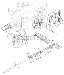 Gravely 835033 - Gravely 36" Snow Blower for GEM Tractor (SN: 000101 & Above)