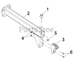 Exmark LZUV2B - Exmark Ultra Vac Twin Bagger for Lazer Z Mower (SN: 000850000 - 000919999) (2010) LZUV2B &amp; LZUV3B Bag Support Frame Assembly - 103-5166