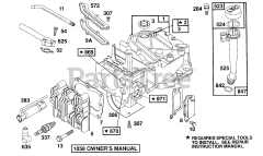 Briggs & Stratton 126802-4402-01 - Briggs & Stratton Vertical Engine Cylinder,Cyl. Head,Oil Fill