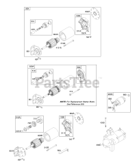 Briggs & Stratton 380447-0079-E2 - Briggs & Stratton Horizontal Engine Electric Starter
