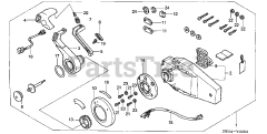 Honda BF130 A2 XA (BZBE) - Honda Marine Engine, Made in Japan (SN: BZBE-1300001 - BZBE-1400000) REMOTE CONTROL (FLUSH MOUNT TYPE) (R.)