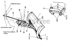 Simplicity 990891 - Simplicity 42" Snow Plow & Dozer Blade