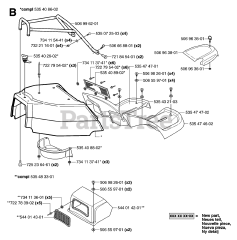 Husqvarna PF 21 AWD (953536501) - Husqvarna Proflex Swedish Riding Mower (2005-04) COVER