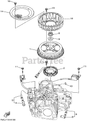 Gravely 08201321 - Gravely MX800v Yamaha Replacement Engine