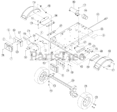 Bear Cat CH 45390 - Bear Cat 4.5" Chipper, 390cc (SN: A03570 - A09560) Base - CH45390 (CE COMPLIANT)