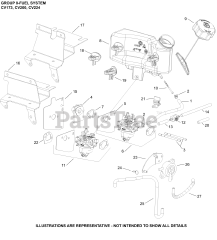 Kohler CV224-3003 - Kohler Command PRO Engine, Basic Version, 11.0 ft-lbs, 224cc 08 Fuel System