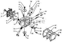 Echo CS-8002 - Echo Chainsaw (SN: 36001001 - 36001405)