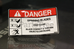 Scag 483407 Spinning Blades Decal - image 2