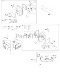 Briggs & Stratton 44U777-0005-G1 - Briggs & Stratton Vertical Engine Cylinder Head, Intake Manifold