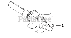 Kohler CH18-62535 - Kohler Command PRO Twin Engine, Made for West Texas Lee Co., 18hp, 13.4kW Crankshaft Group 1-24-15 (TP-2439-C)
