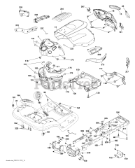 RedMax YT 2348 F (960430237-00) - RedMax 48" Yard Tractor, 23hp (2017-09) CHASSIS / FRAME