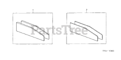 Honda BF200 A4 XA (BAEJ) - Honda Marine Engine, Made in Japan (SN: BAEJ-1200001 - BAEJ-1299999) TRIM ADJUST PLATE SET