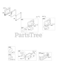 Briggs & Stratton 124602-0118-E1 - Briggs & Stratton Vertical Engine Air Cleaner, Exhaust System