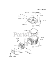 Kawasaki FJ180V-AM24 - Kawasaki Engine CYLINDER/CRANKCASE