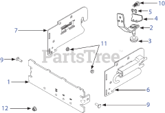 Cub Cadet 19A30030 (19A30030100) - Cub Cadet 42" & 46" Fast Attach Bagger Hitch Hardware