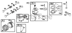 Briggs & Stratton 255707-0120-01 - Briggs & Stratton Vertical Engine Piston Grp, Crankshaft