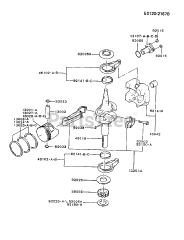 Kawasaki FB460V-DS14 - Kawasaki Engine PISTON/CRANKSHAFT