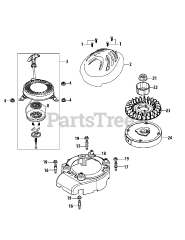 Troy-Bilt 1P65TU - Troy-Bilt Engine 1P65TU Flywheel &amp; Shroud