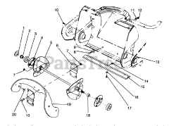 Toro 38171 - Toro CCR Powerlite Snow Thrower (SN: 049000001 - 049999999) (1994)