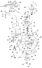MTD 19797S - MTD Mower Deck Assembly Only (1985)