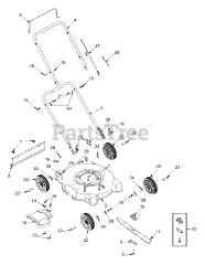 Yard Machines 11A-022B700 - Yard Machines 20" Walk-Behind Mower (2004) (Walmart) General Assembly