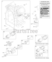Briggs & Stratton 350442-0002-01 - Briggs & Stratton Horizontal Engine Crankshaft, Cylinder, Camshaft, Piston/Rings/Connecting Rod