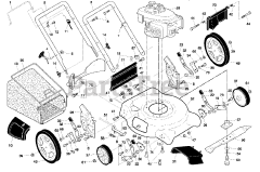 Poulan Pro PR 160N21CHC (961380005-01) - Poulan Pro Walk-Behind Mower (2009-01) Product Complete