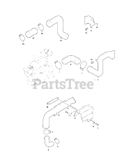 Cub Cadet Challenger 500 Camo (37AW7CLD010) - Cub Cadet 4x4 Utility Vehicle Clutch Pipes