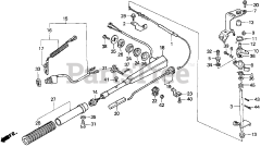 Honda BF5 AH LA (BADL) - Honda Outboard Engine, Made in Japan (SN: BADL-1000001 - BADL-1099999) HANDLEBAR