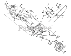 Husqvarna CRT 83 (954140066-C) - Husqvarna Rear-Tine Tiller (1999-09)