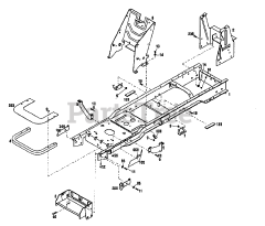 Troy-Bilt 13083 - Troy-Bilt Garden Tractor, Gear Drive (SN: 130830100101 & Above) FRAME ASSEMBLY