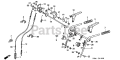Honda HS828 K1 TAS/C (SZAK) - Honda 28" Snow Blower, Made in Japan (SN: SZAK-2120001 - SZAK-9999999) HANDLEBAR