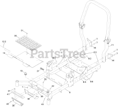 Toro 77287 (2000) - Toro 60" Z Master Zero-Turn Mower (SN: 411581734 - 411999999) Frame Assembly
