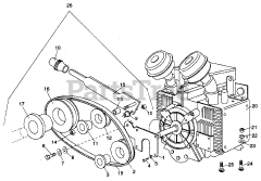 Gravely 993001 (Pro-Chip 210) - Gravely Pro-Chip Chipper, 18hp Kohler (SN: 000101 & Above)
